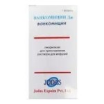 Ванкомицин Дж, лиоф. д/р-ра д/инф. и приема внутрь 1000 мг №5